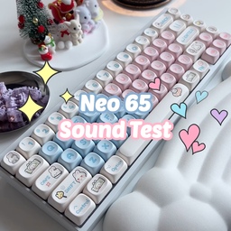 Neo 65 Sound Test ◡̈
늦게서야 올리는 네오65 키보드 사운드 테스트 영상
빌드 영상은 건너뛰고 사운드 테스트 먼저 올려봅니다 헤헷🖤
깔끔하고 고급스러운 외관과 마음에 드는 소리 
상당히 클래키한 소리를 만들어주는거 같아요 ⊹꒰𓂂•͈ ·̮ •͈𓂂 ꒱⑅⁼³
또랑또랑하게 들려서 너무 좋아요 🖤
✧･ﾟ: *✧･ﾟ:*   *:･ﾟ✧*:･ﾟ✧
⌨️Type info.
Neo 65 White Color
POM Plate
Gaskets
All pom KeysU Bunny Switches Toffy Rabbit MOA Keycaps
✧･ﾟ: *✧･ﾟ:*   *:･ﾟ✧*:･ﾟ✧
#neo65 #neo65sound #keysu #keysubunnyswitch 
#kawaiikeycap #kawaiikeyboard 
#qwertykeys #qwertykeysneo #neo 
#데스크셋업 #키보드 #키보드덕후