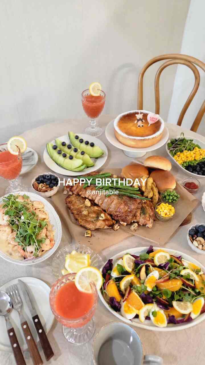 #생일파티 #파티플레이팅 #happybirthday #party #homecafe #homecook 