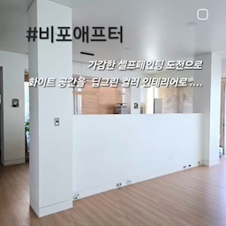 가감하게 화이트 가벽을 딥그린 컬러로 셀프페인팅하면서 밋밋했던 저희집에 그린 소파를 두면서 시그니처 컬러가 되어
지금의 개성있는 유니크한 공간이 되었어요  
#비포애프터 #셀프인테리어 #셀프페인팅 #다이닝룸 #거실
#유니크인테리어 #유니크 #컬러인테리어 #컬러포인트 
#가벽인테리어 #가벽분리 #공간분리인테리어 #공간분리 