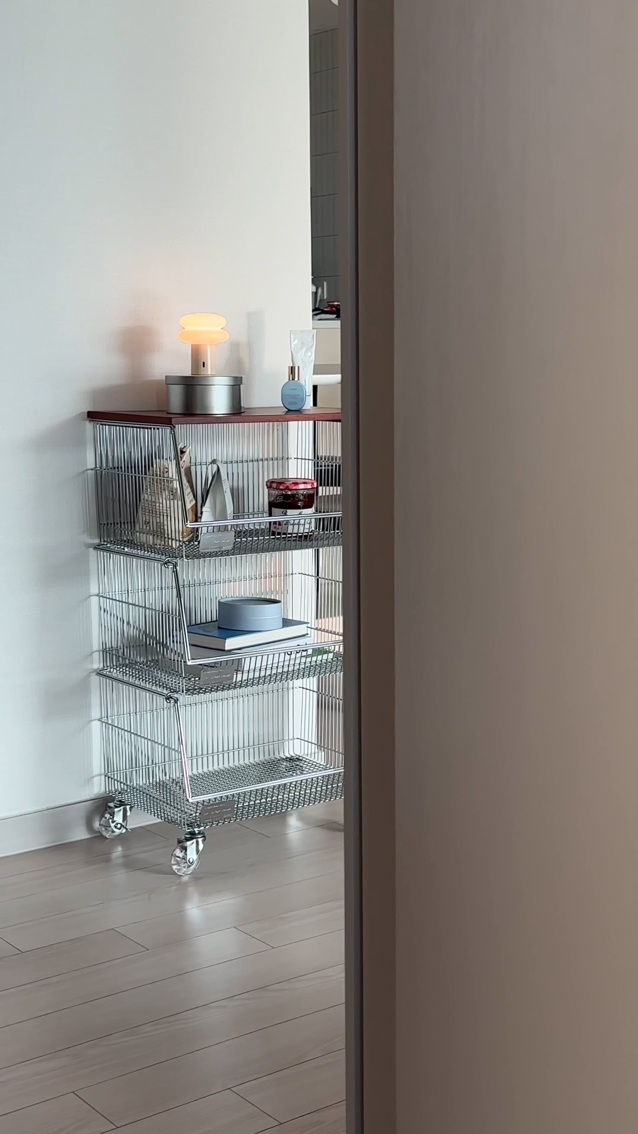 Pantry Gap Rolling Storage Cart in Wood & Steel user photo