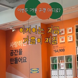 #콘수프기록집
#인테리어노하우
가을 나들이 어디로 갈까 고민중이세요?
이케아로 가을 구경 다녀오세요.
아픈 몸 이끌고, 이케아에서 가을 치료 제대로
받고 왔어요.
가을 단풍 구경 멀리 갈 필요 있나요?
이케아에서 알록달록 가을 컬러들 구경했어요.
귀여운 할로윈템들도 많고, 
빈티지한 무드의 오브제와 가구들도 많이 보여서
힐링하고 왔어요. 
다 쓸어 오고 싶은 마음 꾹꾹 누르고
귀여운 턱시도냥이 한 마리 입양해왔습니다.
진한 가을 맛, 느끼러 이케아로 출동해보세요!
#이케아나들이 #이케아가을신상 #이케아신제품
 #이케아추천템 #이케아로꾸민우리집
#이케아신상 #가을인테리어 #가을인테리어소품
#이케아조명 #할로윈템 #할로윈장식 #가을분위기
#가을스타일링 #집꾸미기 #이케아